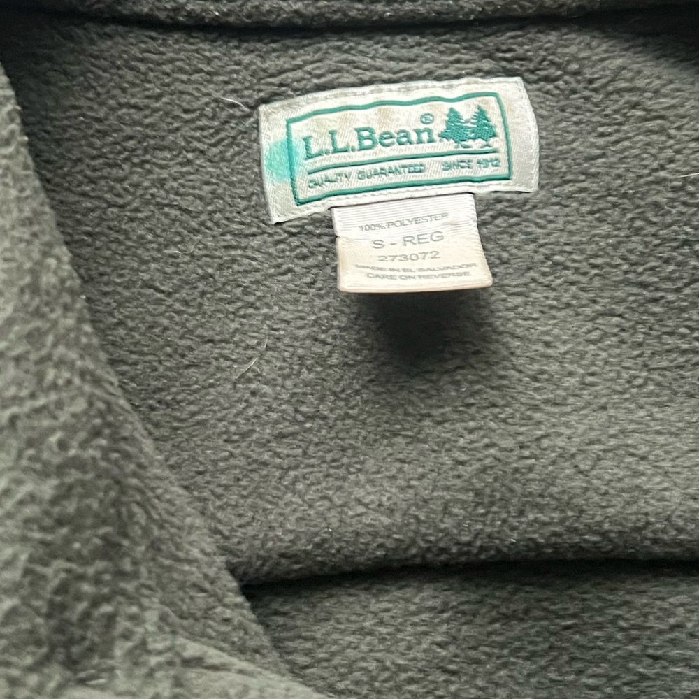 LL Bean Top Womens Size Small Reg Green Button Up Long Sleeve Shacket Shirt - Picture 3 of 3